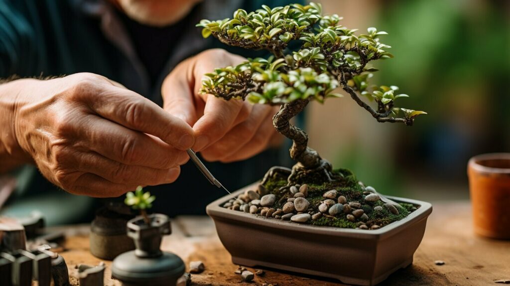 Pruning Mini Bonsai Trees