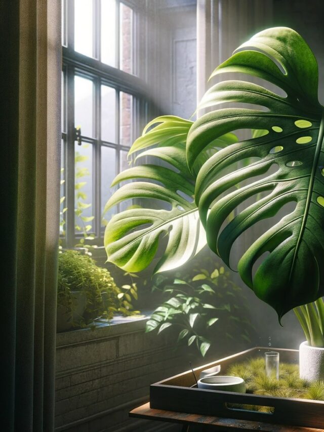 Rare Monstera Peru With Fenestrated Leaves