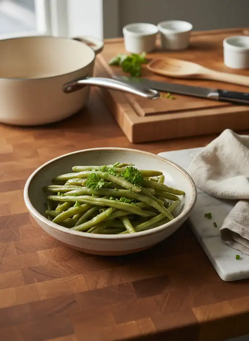 Overboiled, Unseasoned Green Beans
