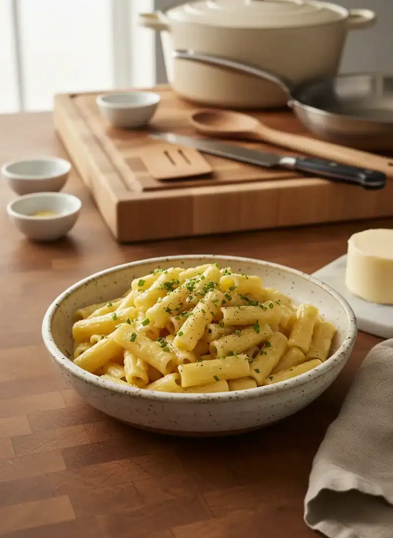 Overcooked Plain Pasta with Butter
