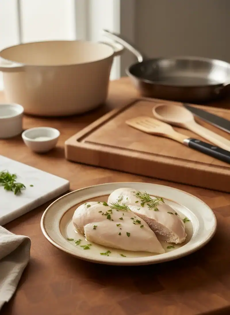 Sad, Plain Boiled Chicken Breast