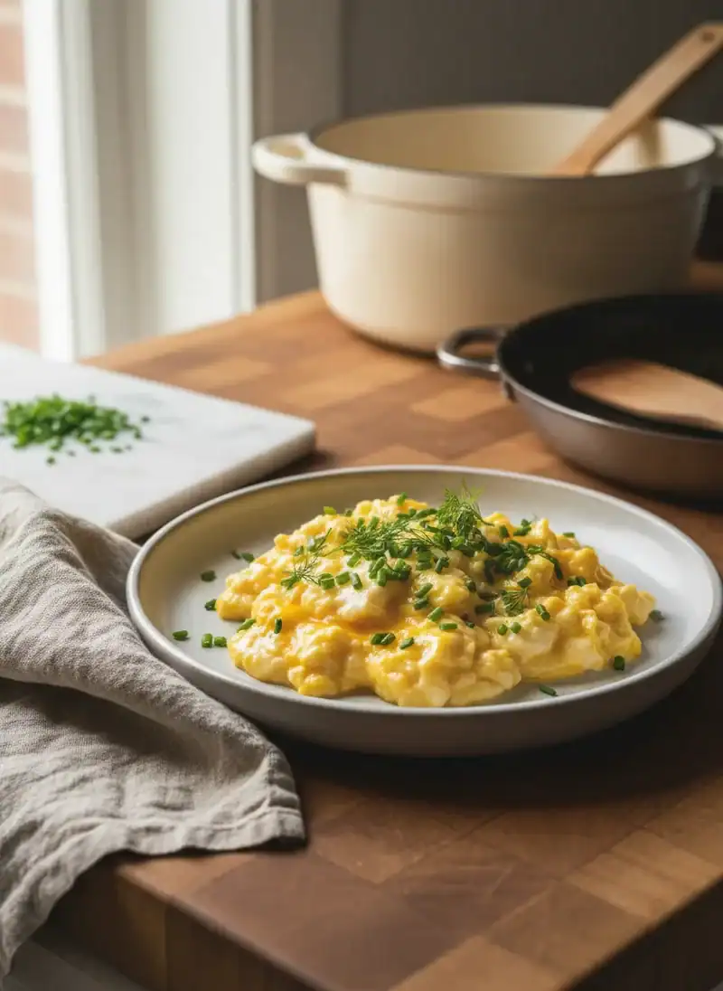 The Undercooked Scrambled Eggs for Dinner