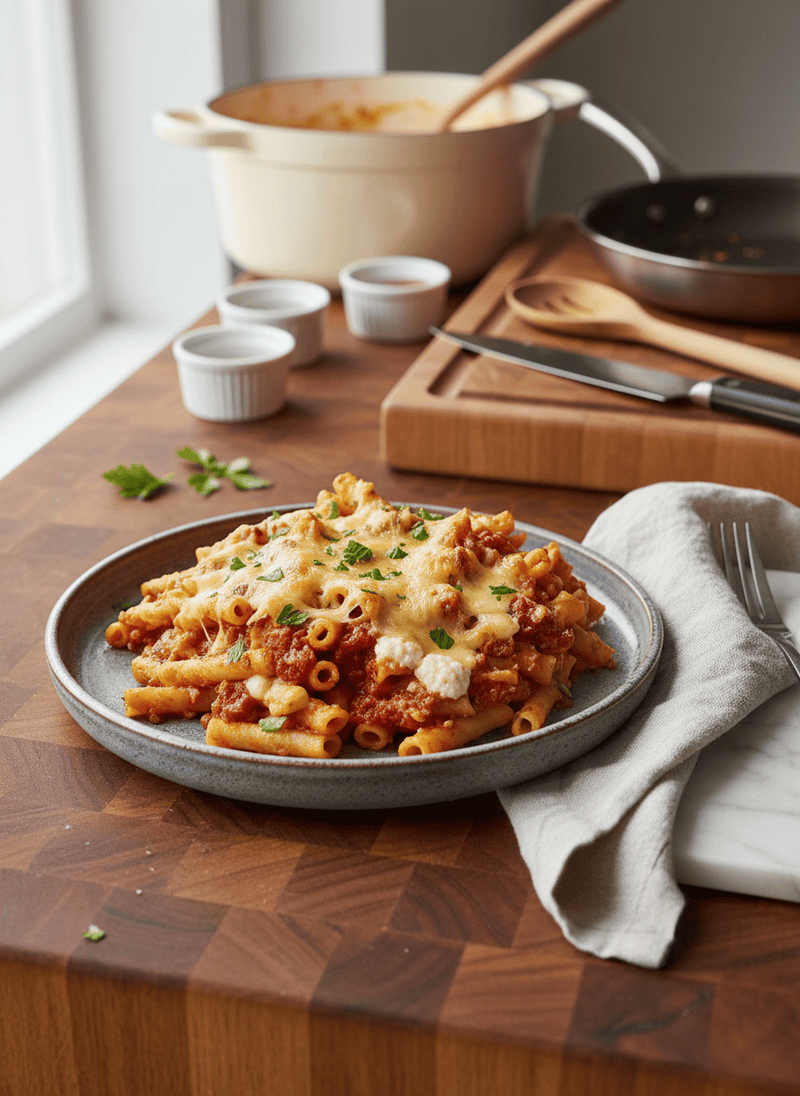 Cheesy Baked Ziti