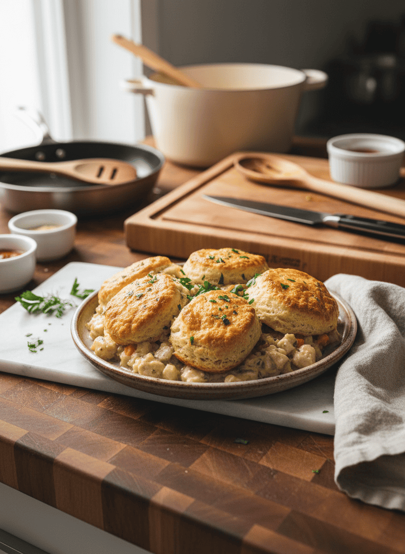 Chicken and Biscuit Bake