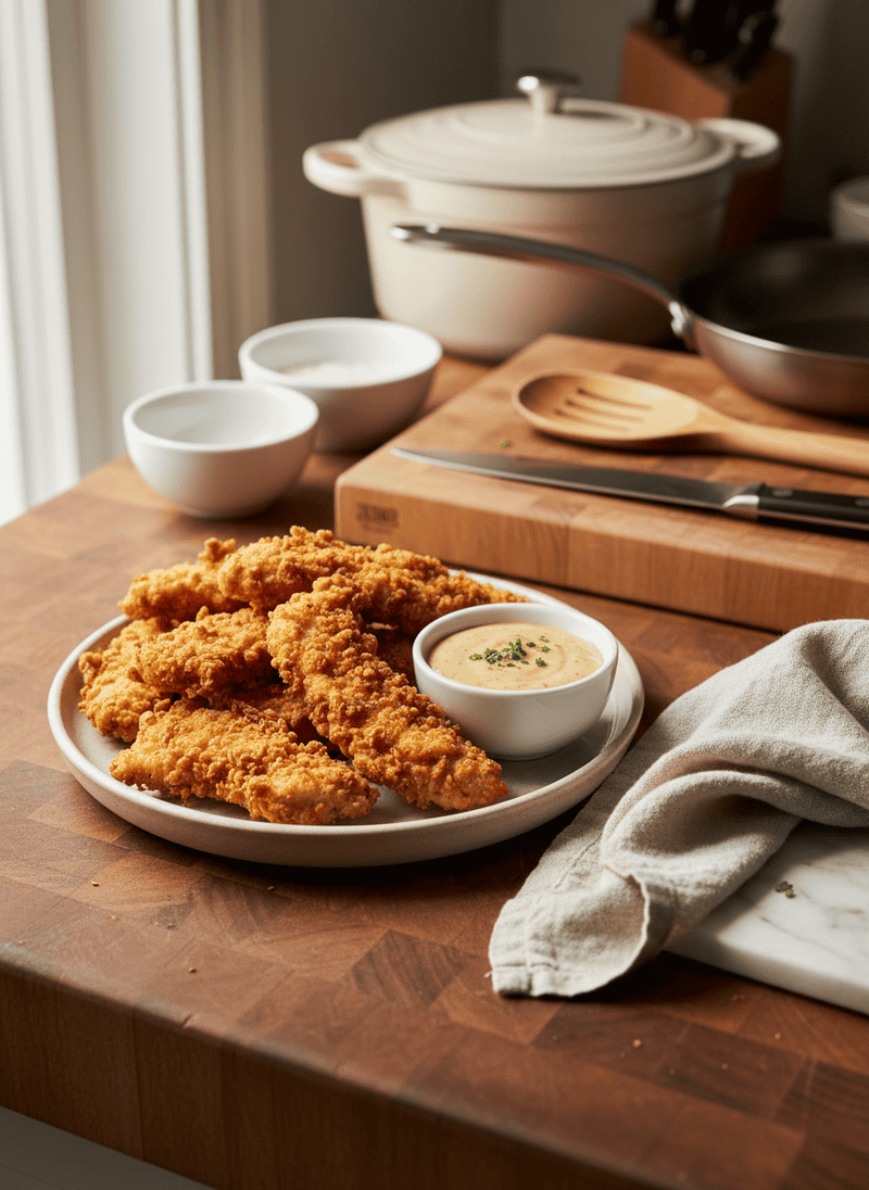 Chicken Tenders with Honey Mustard Dip