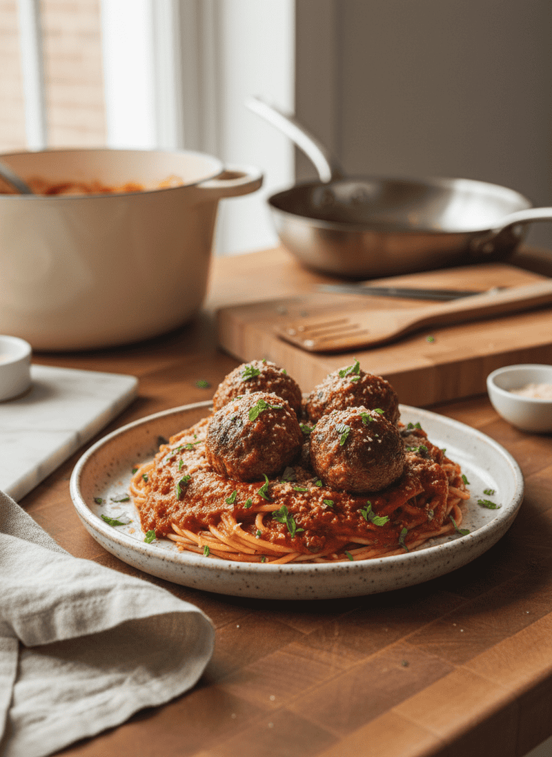Classic Spaghetti and Meatballs