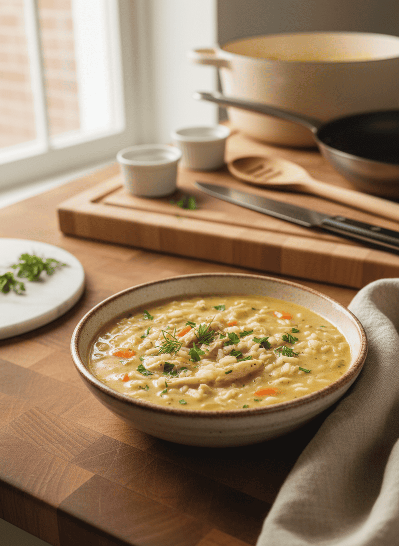 Creamy Chicken and Rice Soup