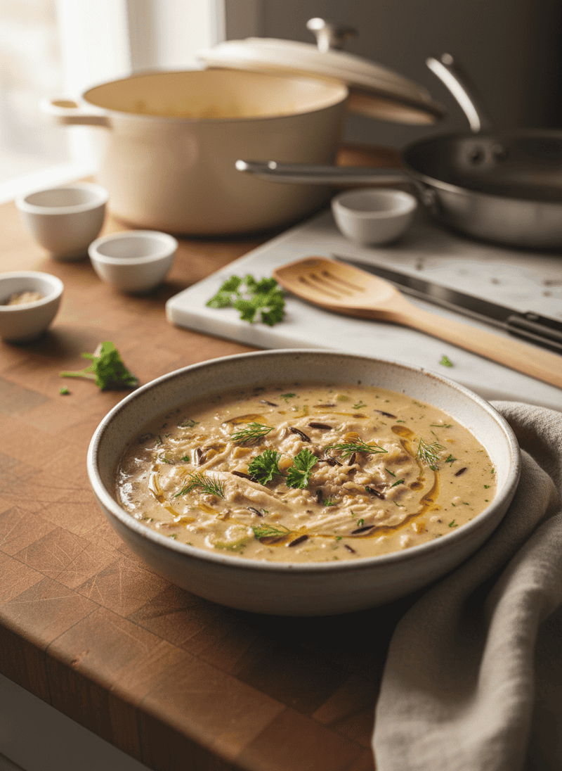 Creamy Chicken and Wild Rice Soup