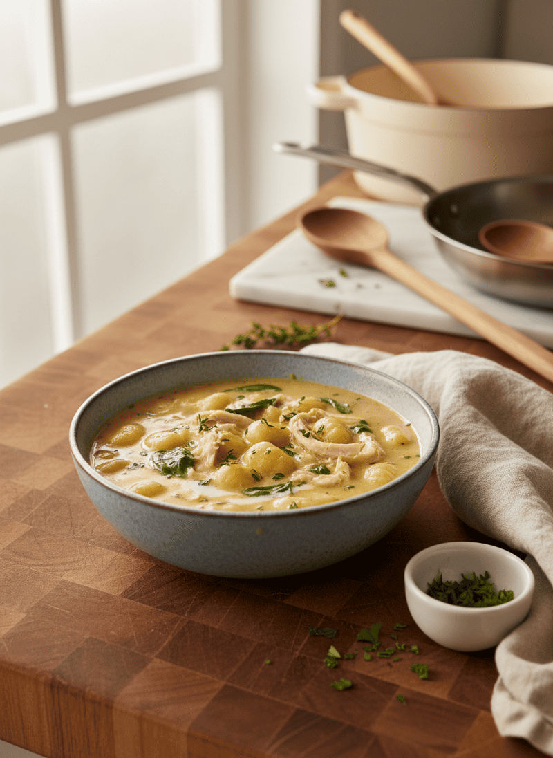 Creamy Chicken Gnocchi Soup