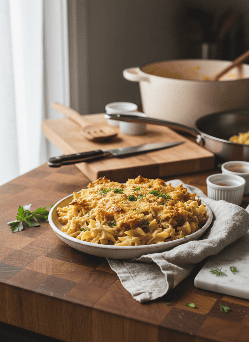 Creamy Chicken Noodle Casserole