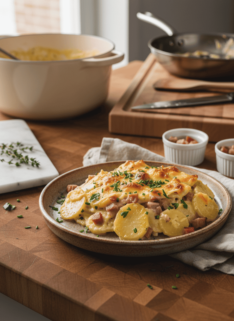 Creamy Ham and Potato Casserole