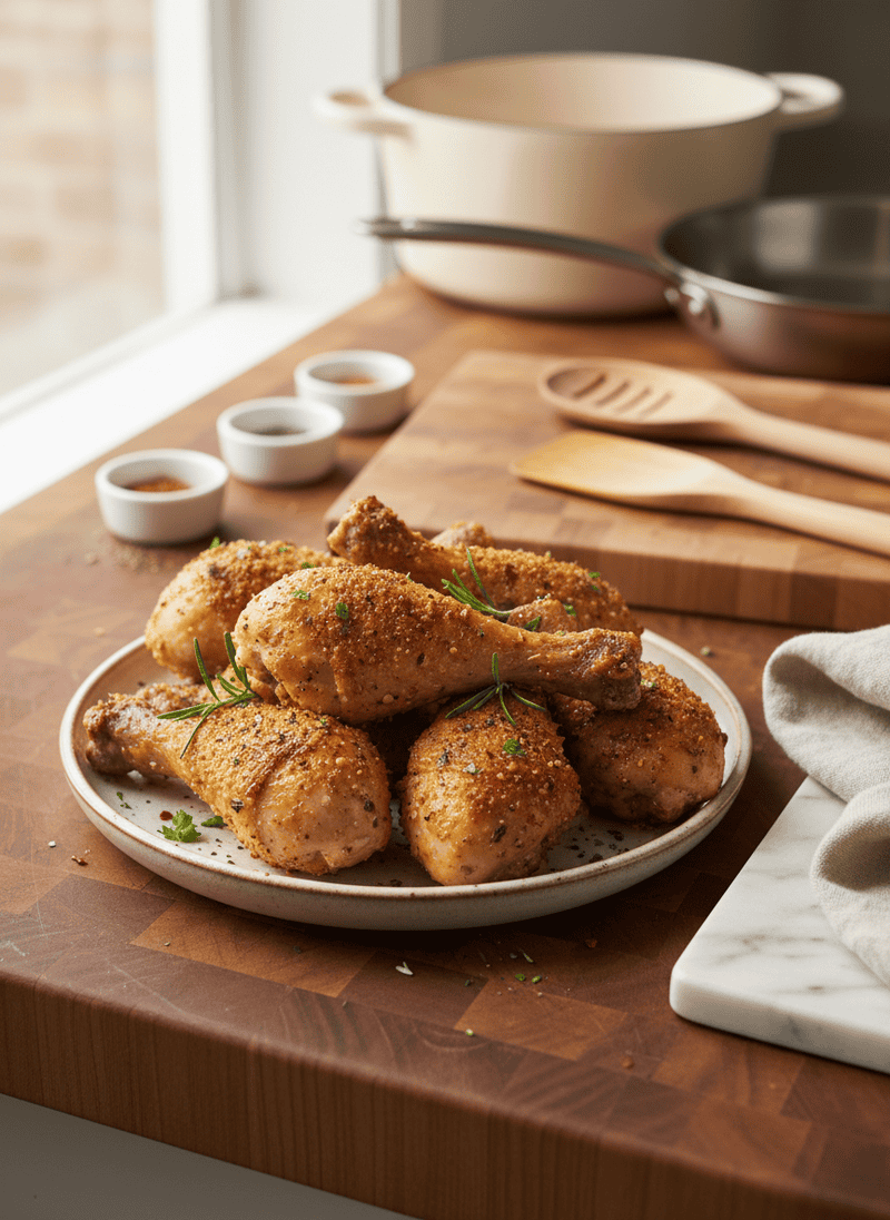 Crispy Baked Chicken Drumsticks