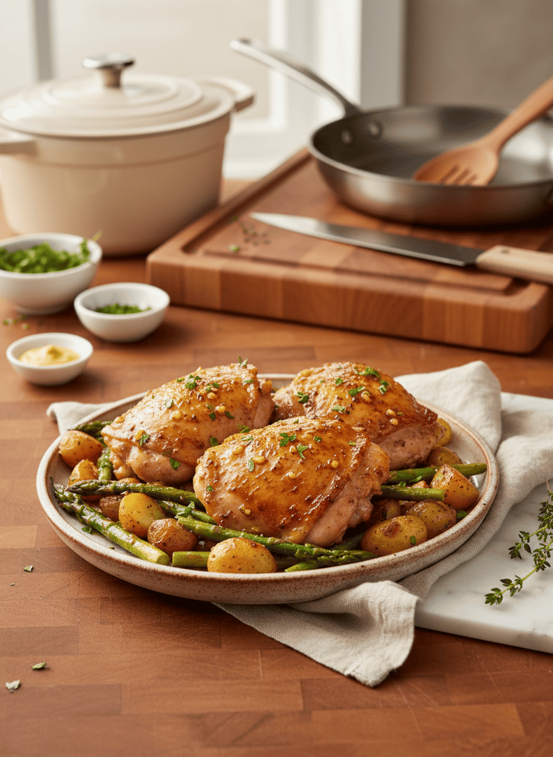 Honey Mustard Chicken Thighs