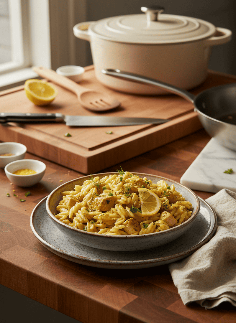 Lemon Chicken Orzo