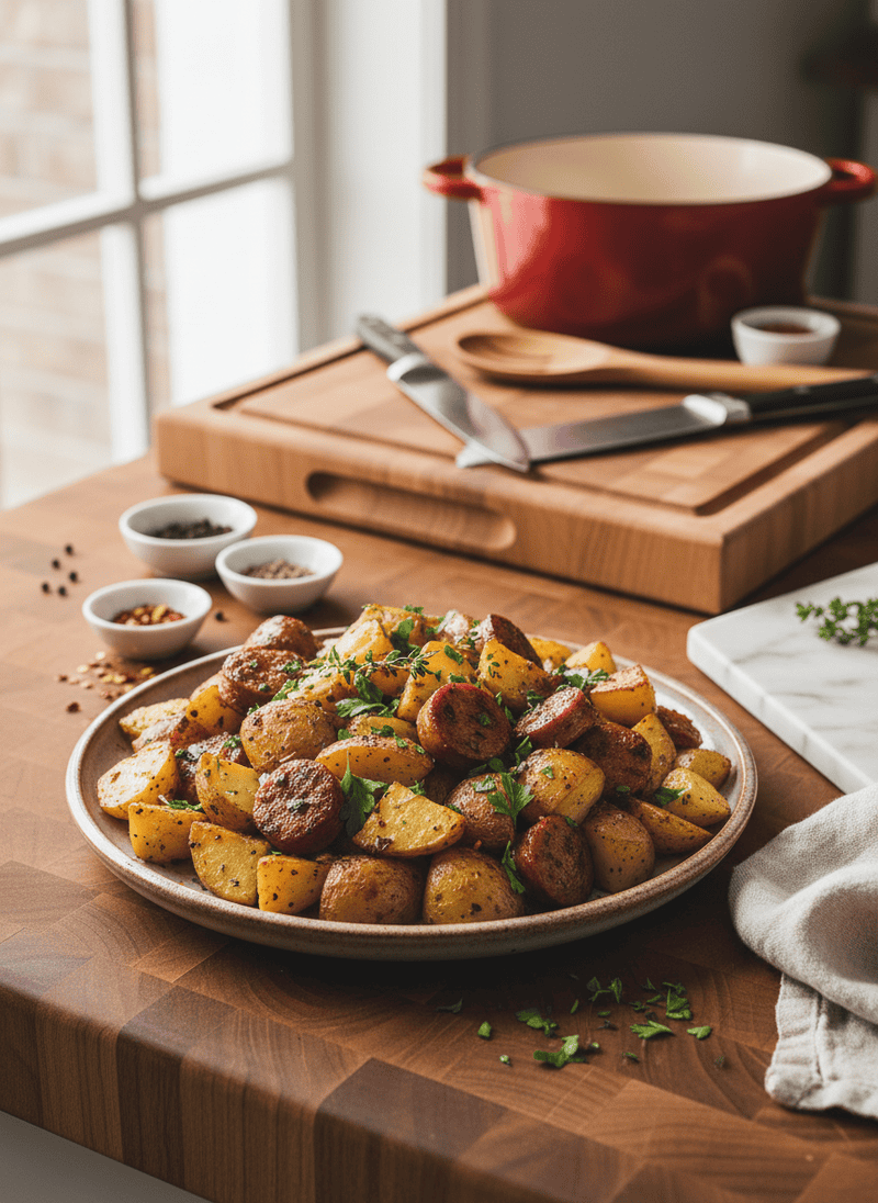 Skillet Sausage and Potatoes