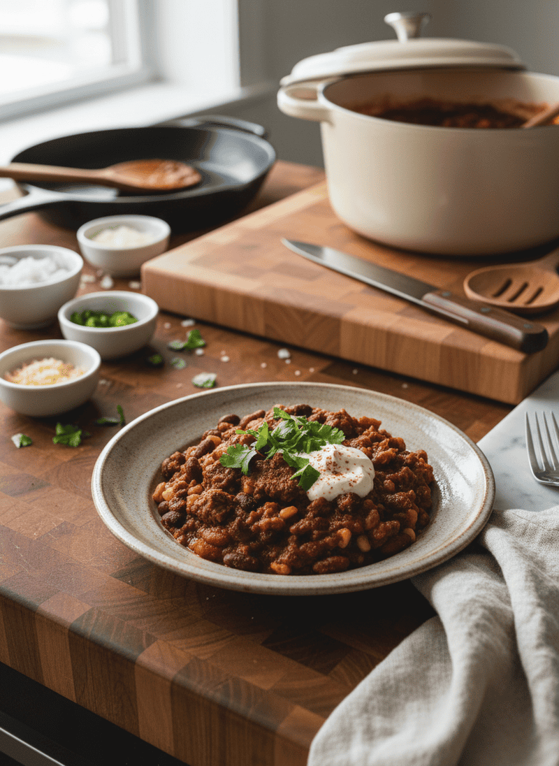 Slow Cooker Beef Chili