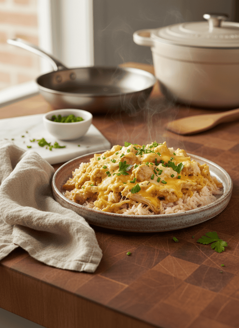 Cheesy Chicken & Rice