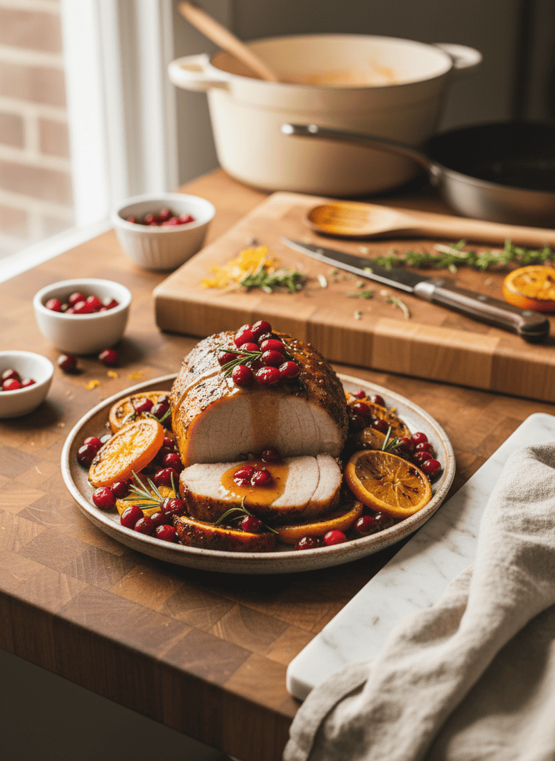 Cranberry Orange Pork Loin