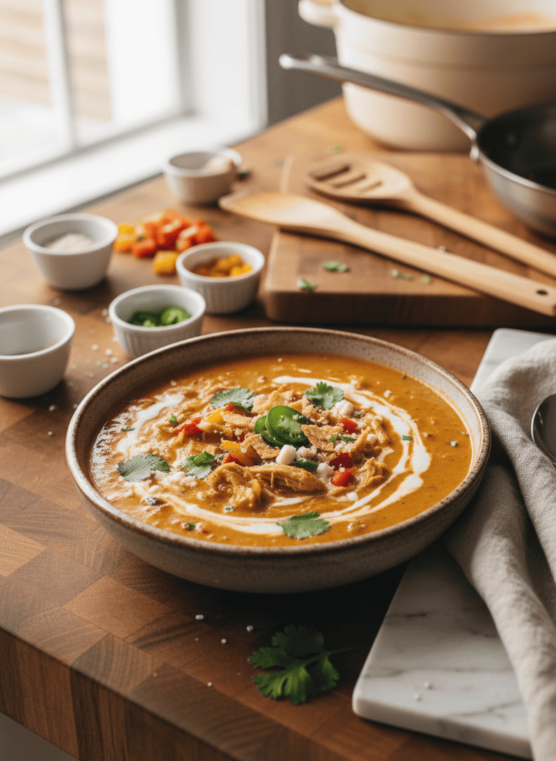 Creamy Chicken Fajita Soup