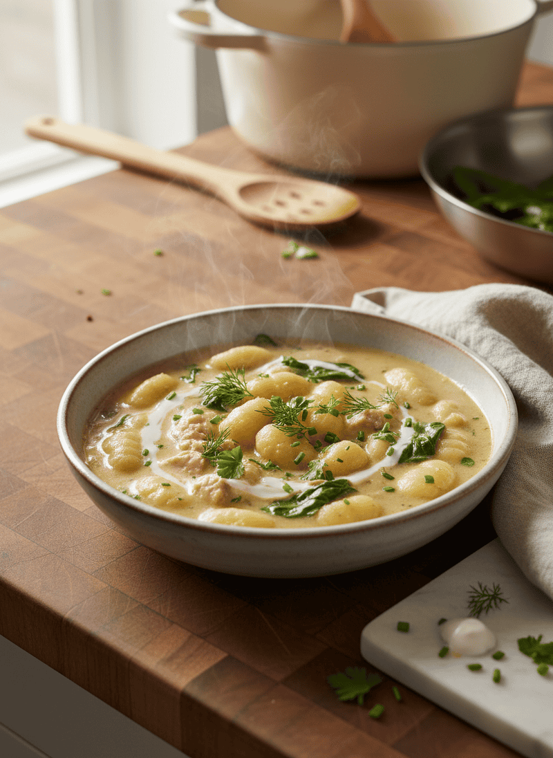 Creamy Chicken Gnocchi Soup