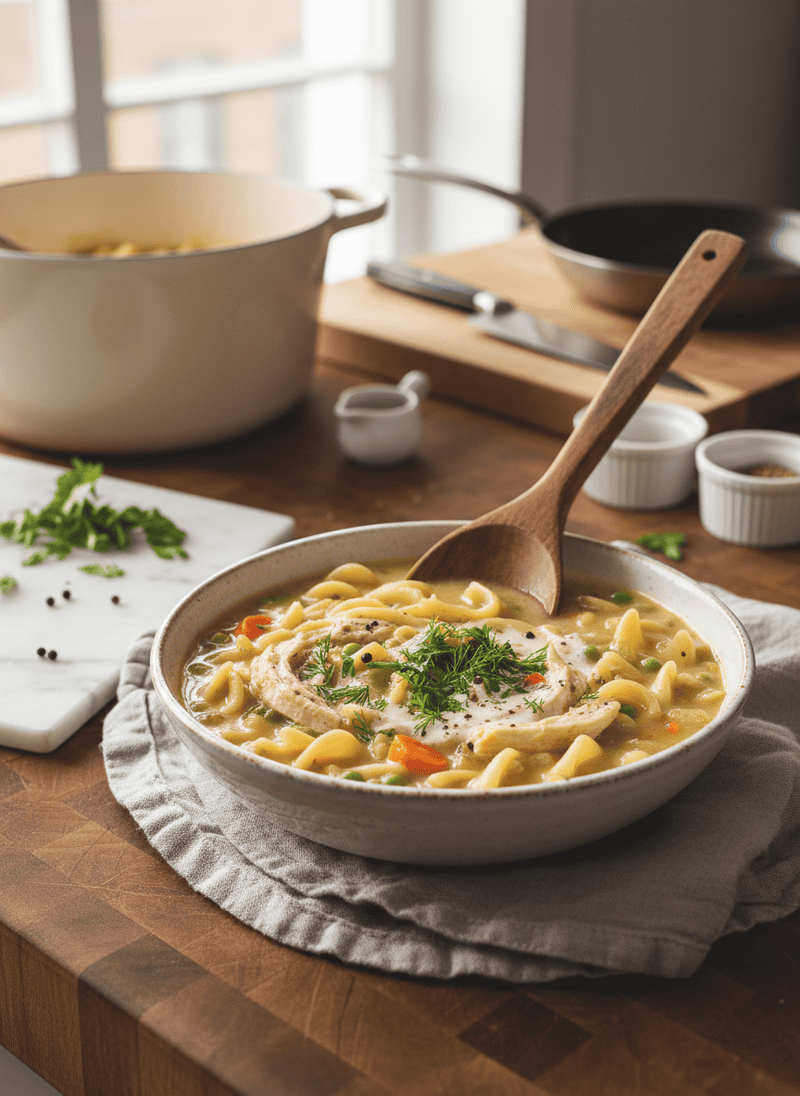 Creamy Chicken Noodle Soup