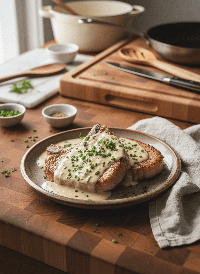 Creamy Ranch Pork Chops