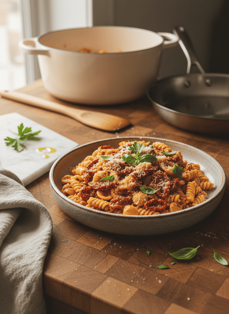 Creamy Sun-Dried Tomato Pasta