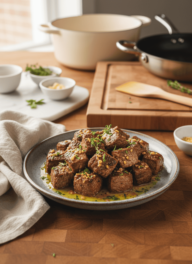 Garlic Butter Steak Bites