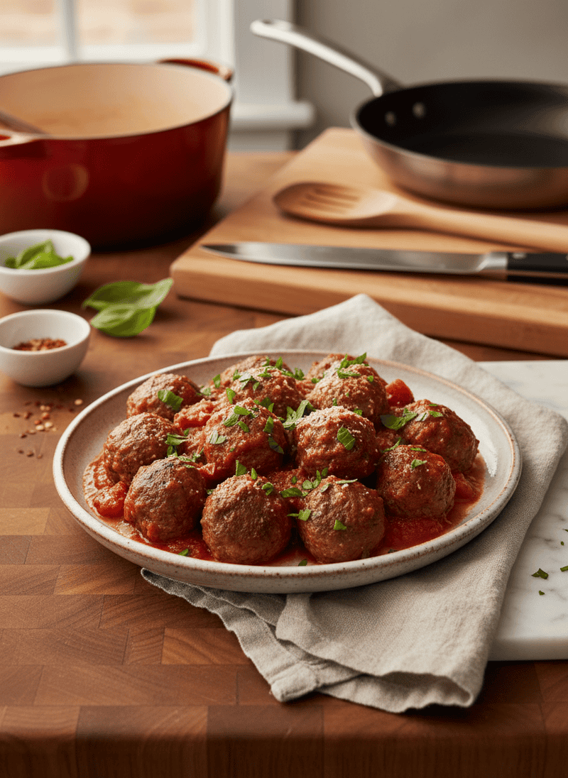 Meatballs in Marinara