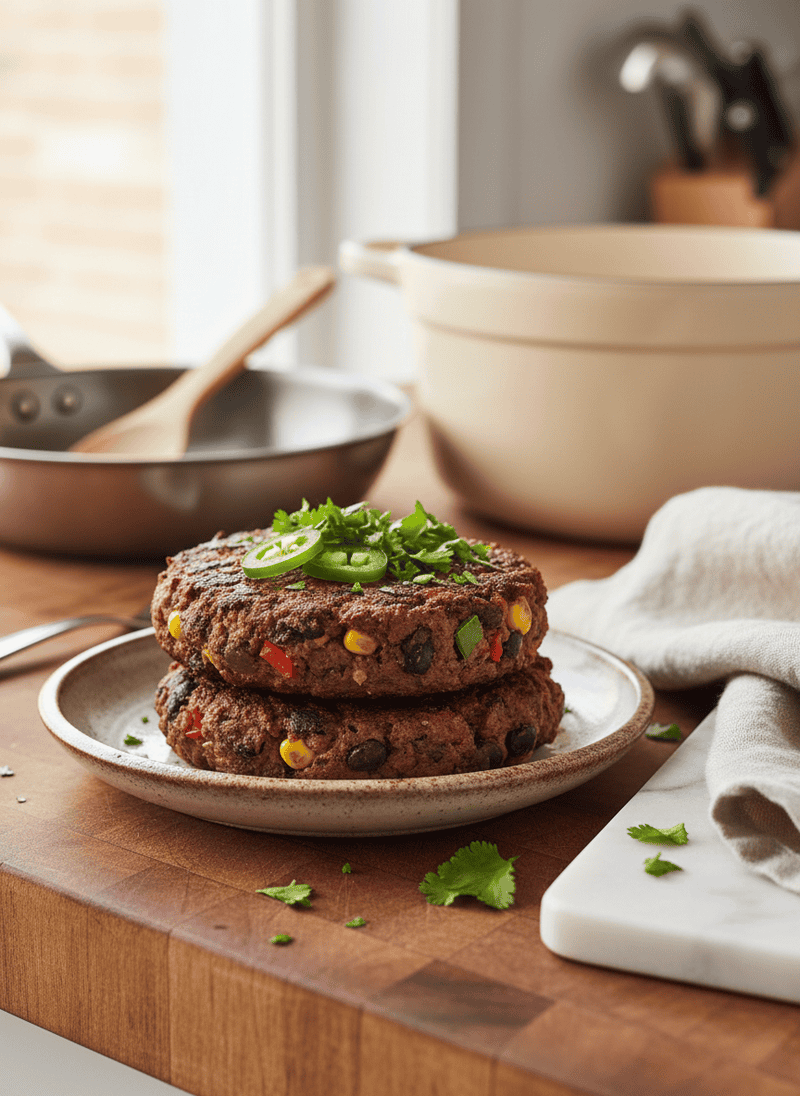 Spicy Black Bean Burgers (Mix)