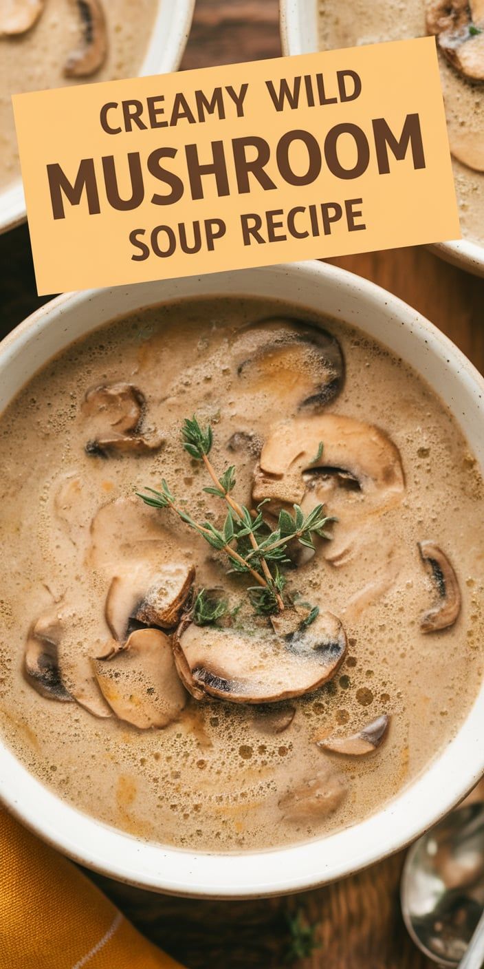 Creamy Wild Mushroom Soup Recipe