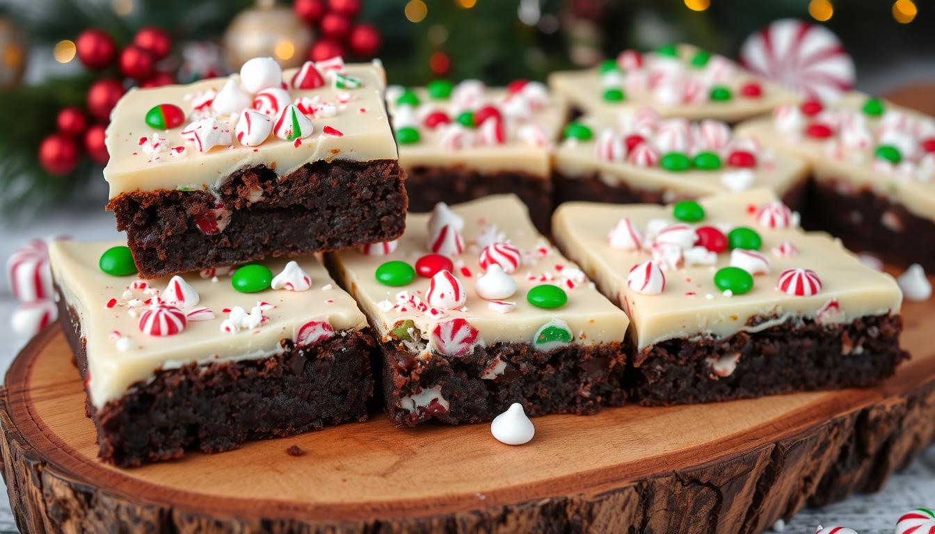 Peppermint Bark Brownies