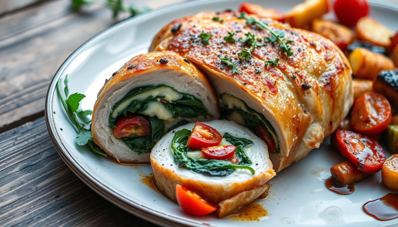 how do you make stuffed chicken breast with stuffing