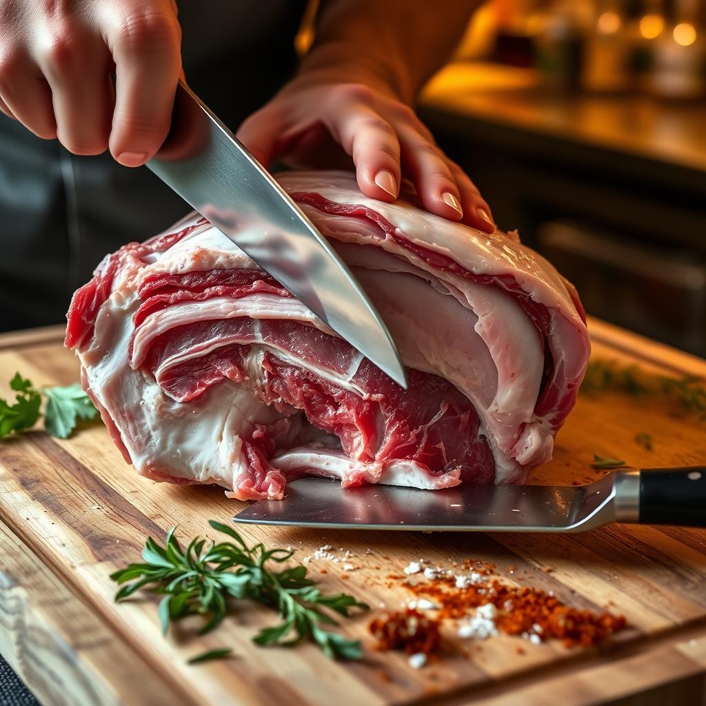 Pork Shoulder Trimming