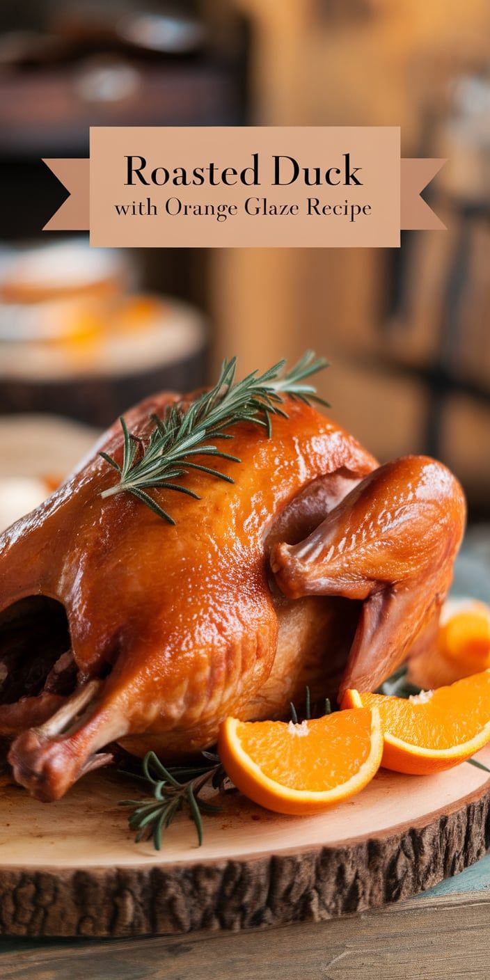 Roasted Duck with Orange Glaze Recipe