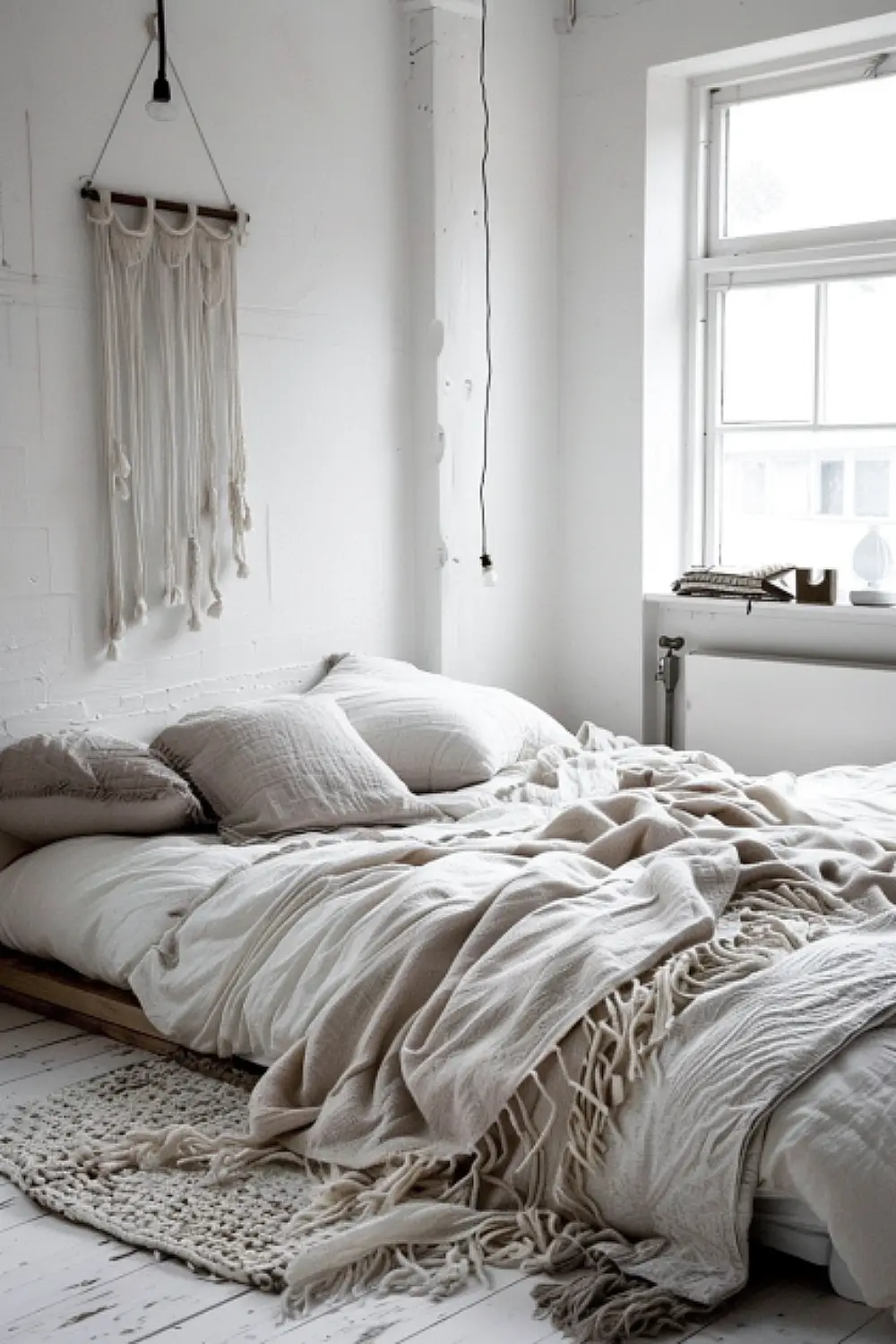 Minimalist boho toddler bedroom with neutral decor