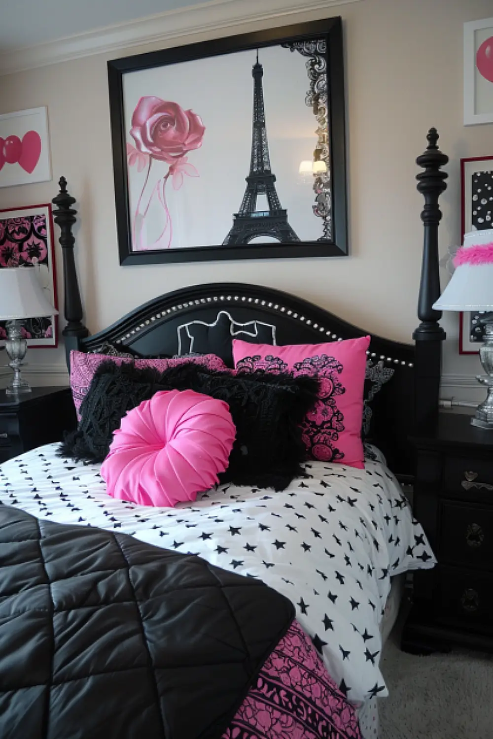 Parisian chic boho bedroom for toddlers