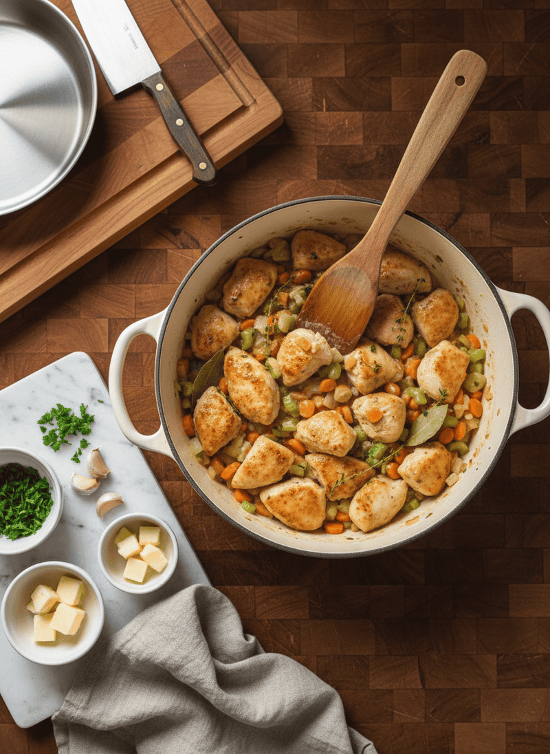 Building the Base - Crockpot Chicken and Dumplings