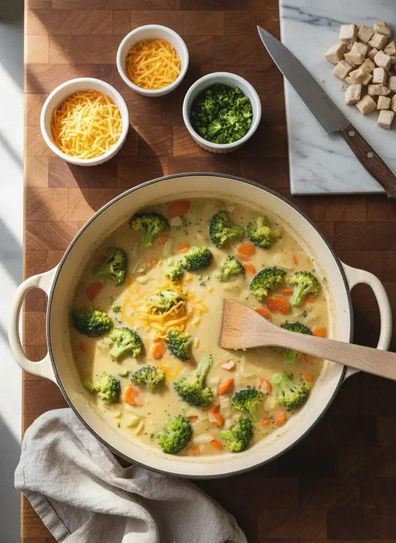 Crockpot Cooking - Broccoli Cheddar Soup Crockpot Recipe