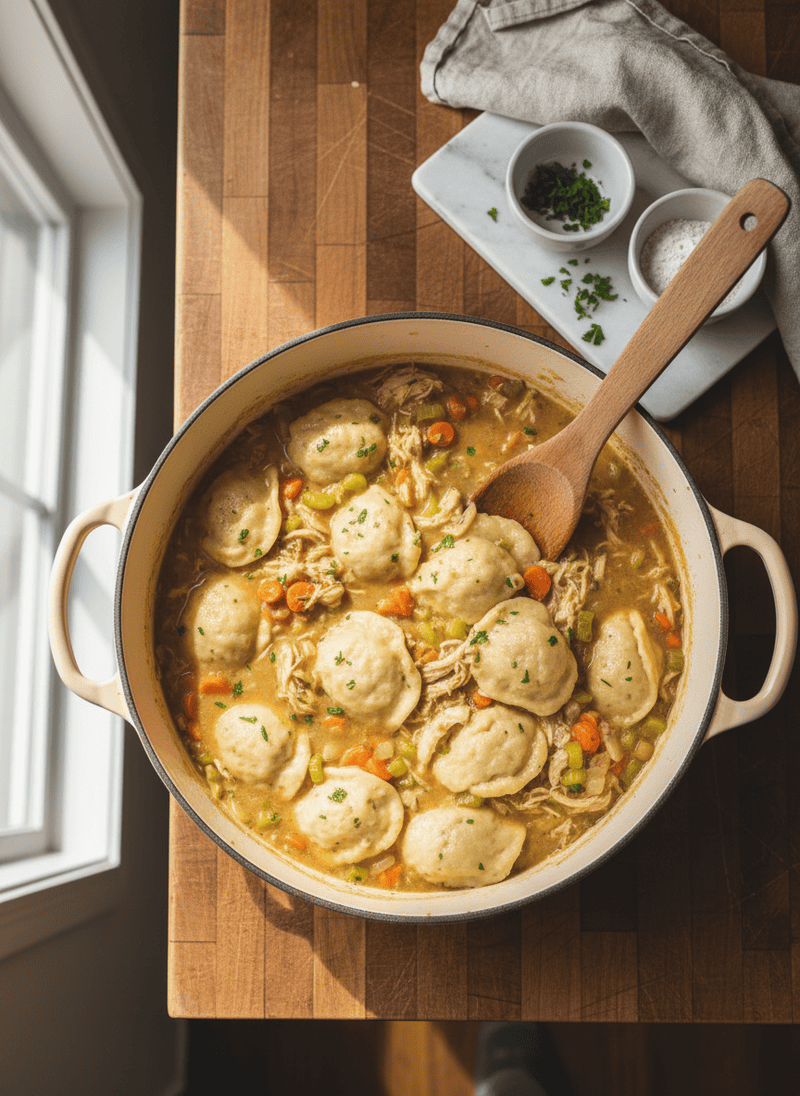 Slow Cooking - Crockpot Chicken and Dumplings