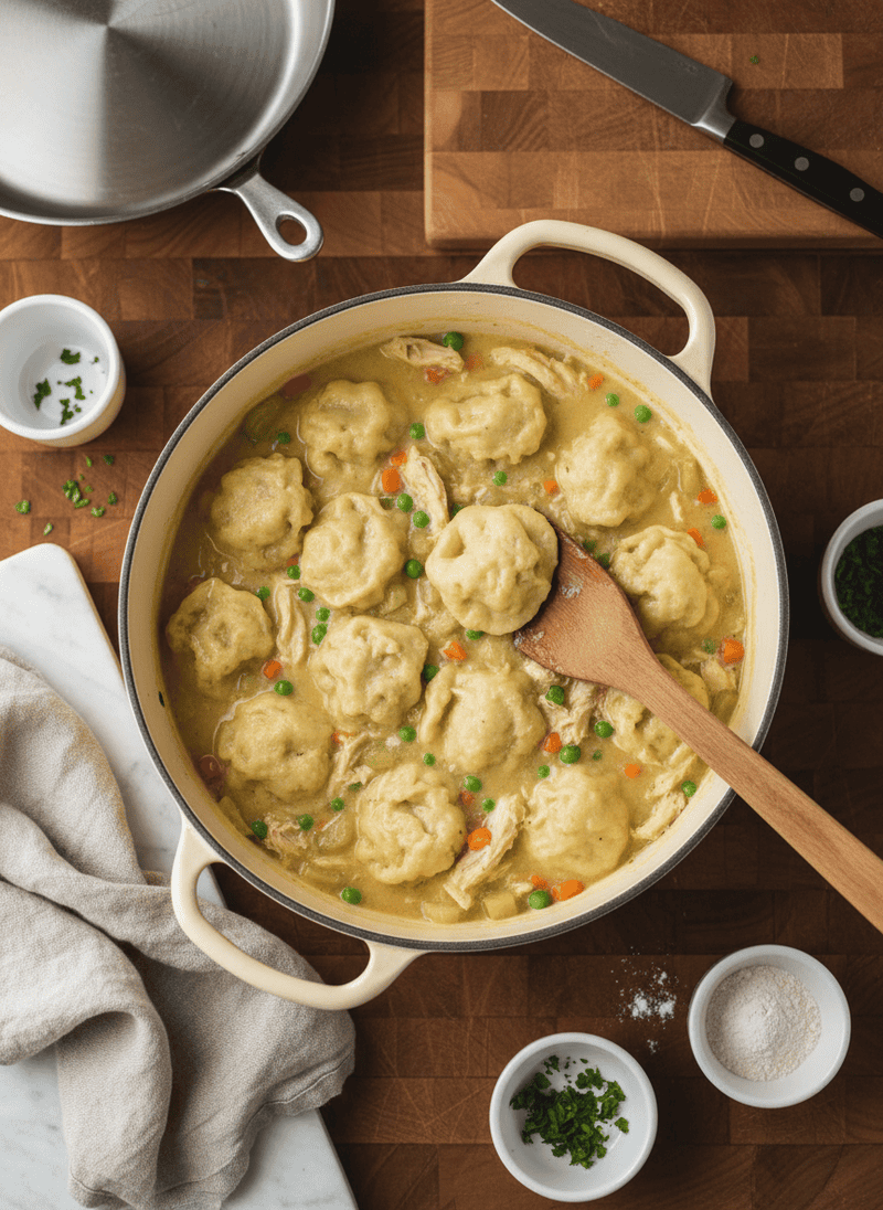 Dumpling Time - Crockpot Chicken and Dumplings