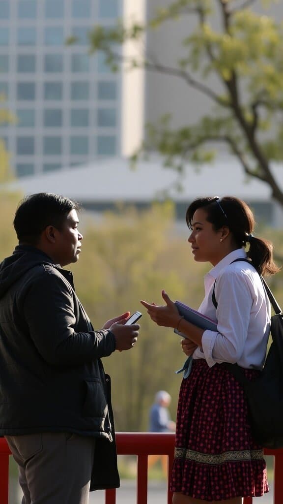 A close-up of a smartphone screen showing a text conversation.
