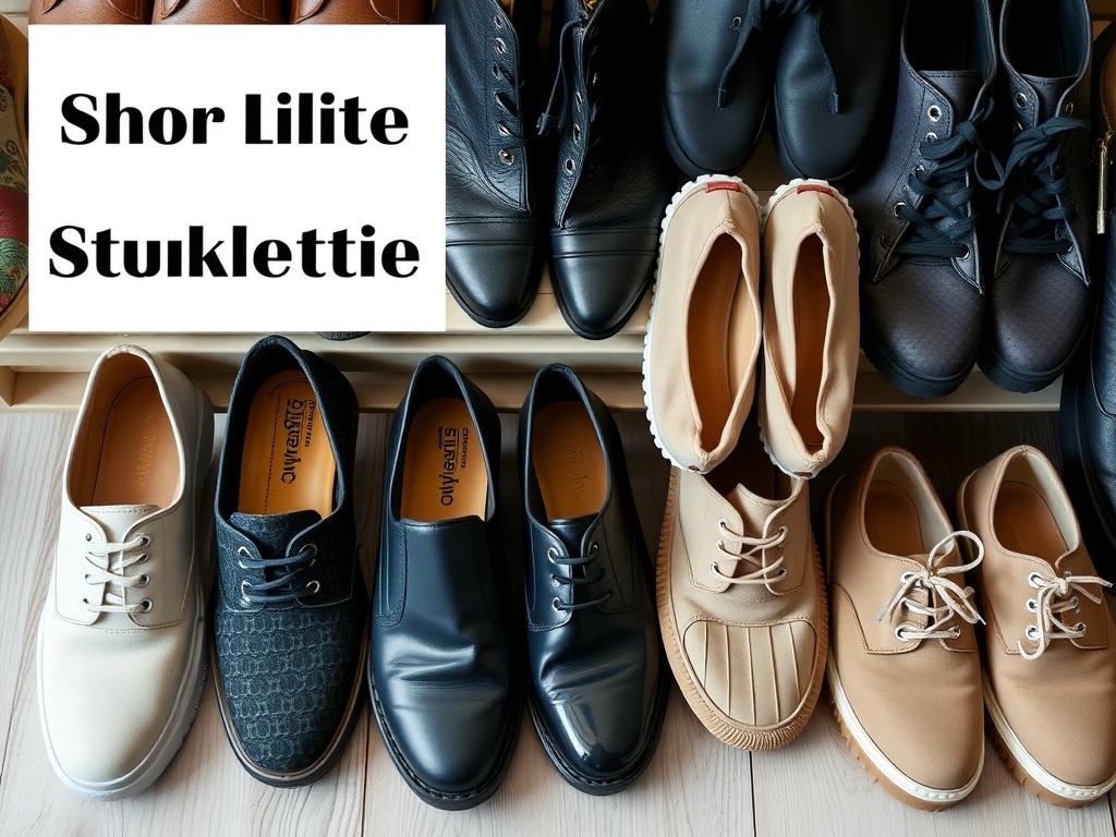 A variety of comfortable yet stylish footwear options for women, including lace-up shoes and slip-ons in neutral colors.