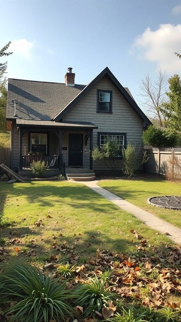 Comparison of two homes showing different levels of curb appeal.