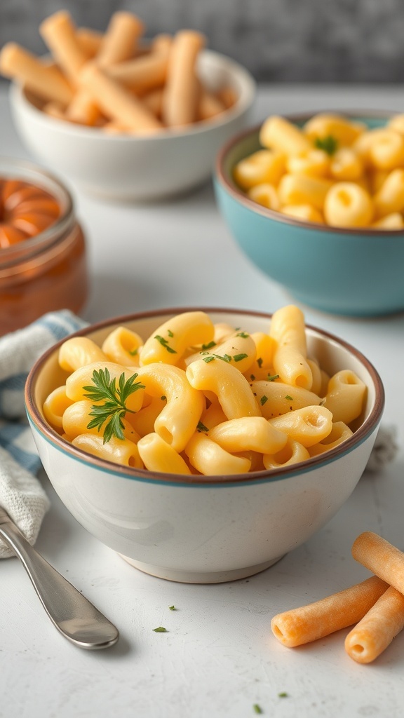 A bowl of macaroni and cheese with the word 'COAL' overlaying it.