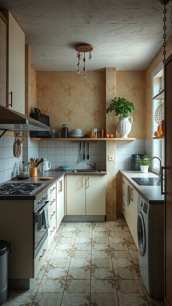 Comparison of two kitchen designs, one modern and one traditional.