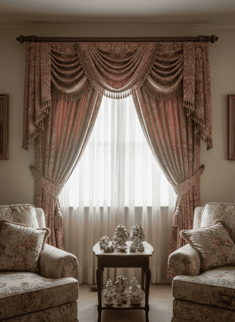 Heavy, Dust-Collecting Valances and Swags