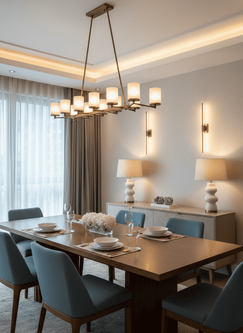Layering Dining Room Lighting