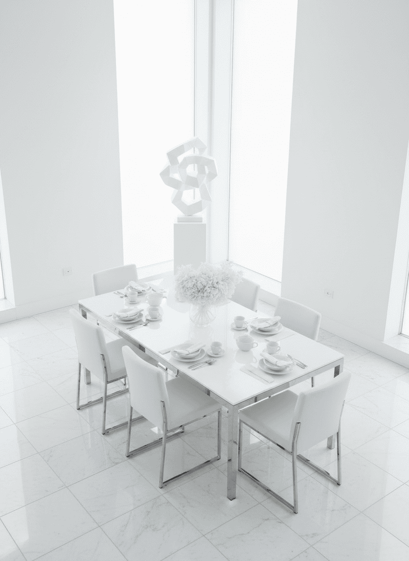 Stark White-on-White Decor