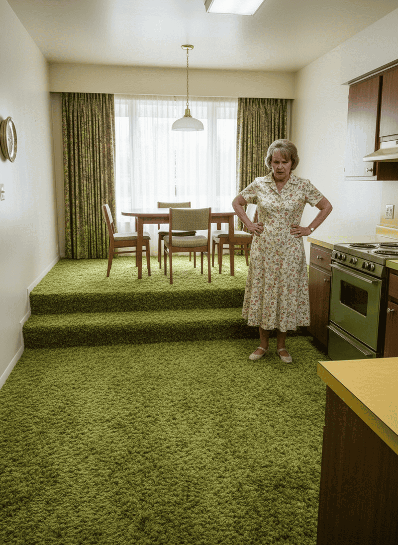 Wall-to-Wall Carpeting in the Kitchen